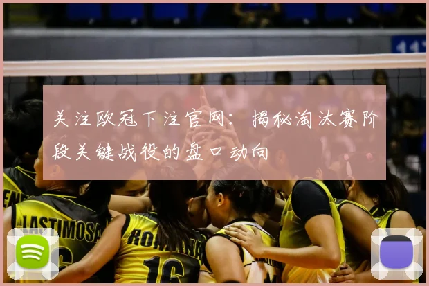 关注欧冠下注官网：揭秘淘汰赛阶段关键战役的盘口动向