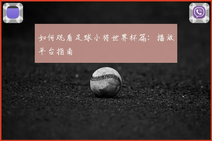 如何观看足球小将世界杯篇：播放平台指南